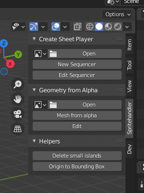 View 3D panel screenshot